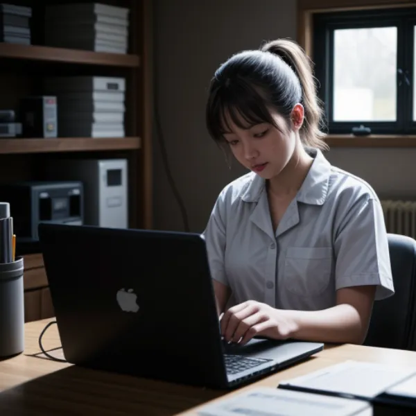 Kỹ thuật viên đang khôi phục dữ liệu tại nhà khách hàng