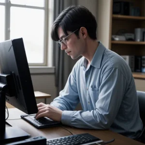 Kỹ thuật viên sửa chữa máy tính tại nhà