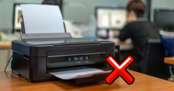 Màn hình máy in báo lỗi không nhận hộp mực