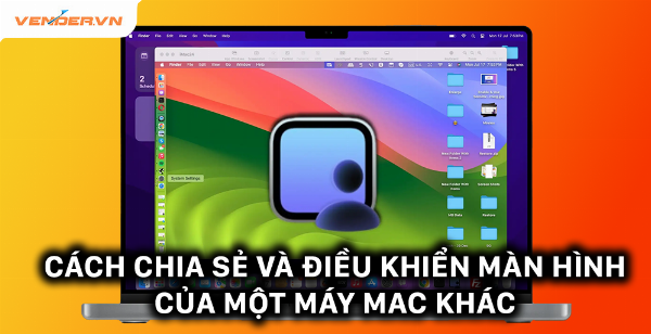 Mở cài đặt chia sẻ màn hình trên máy Mac