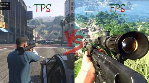 So sánh góc nhìn giữa game TPS và FPS