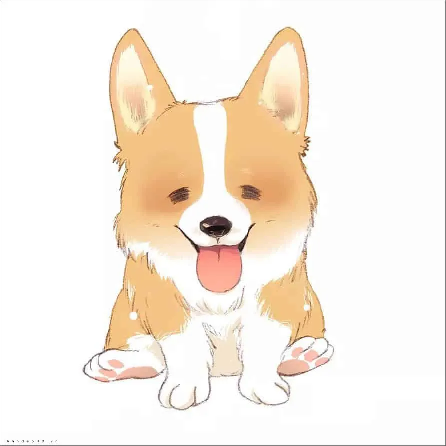 Chó cute, ảnh chó chibi