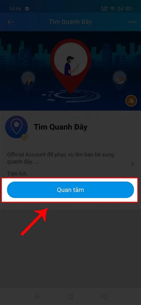 Chọn Quan tâm