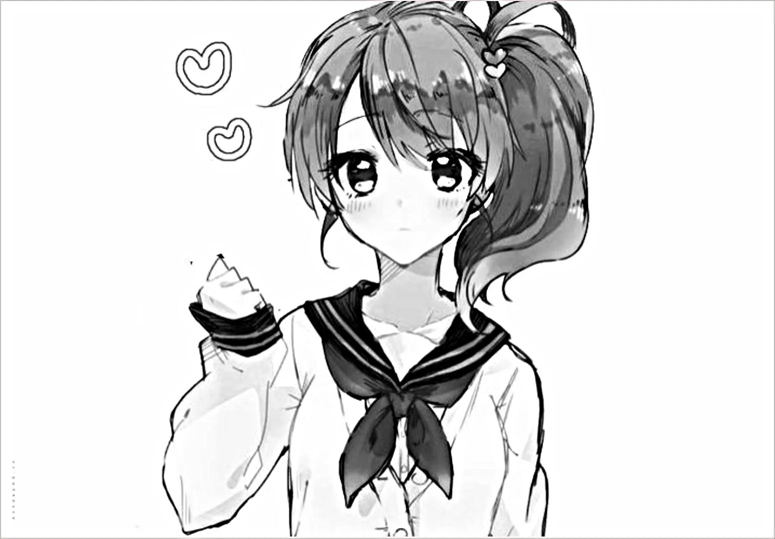 Hình ảnh anime trắng đen
