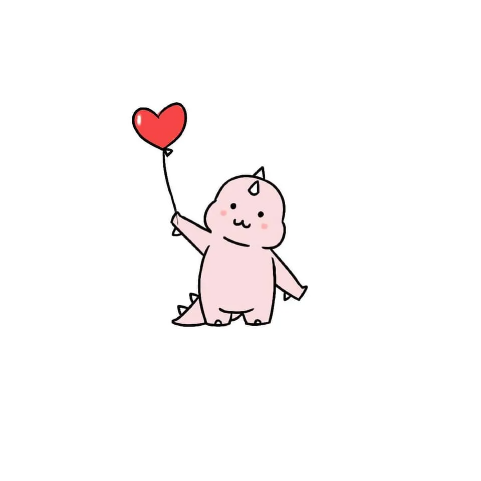 Hình ảnh avatar khủng long chibi cute 1