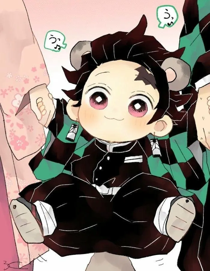 Hình ảnh chibi Tanjiro baby đáng yêu