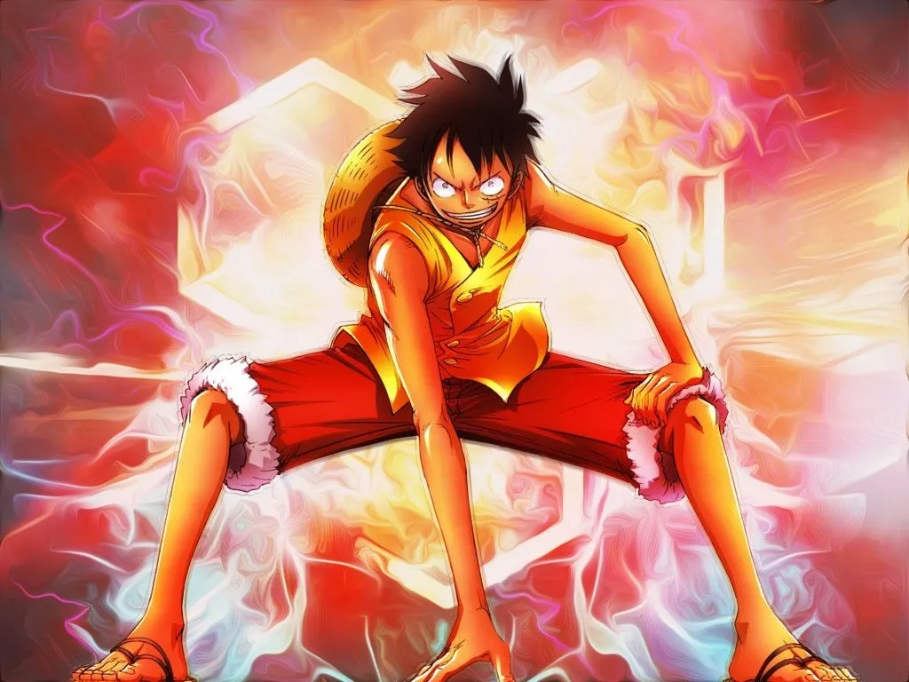 Hình ảnh Luffy với nụ cười rạng rỡ
