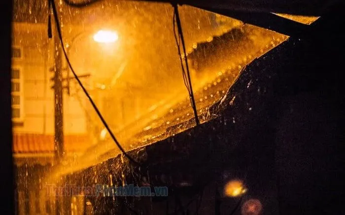 Hình ảnh mưa đêm