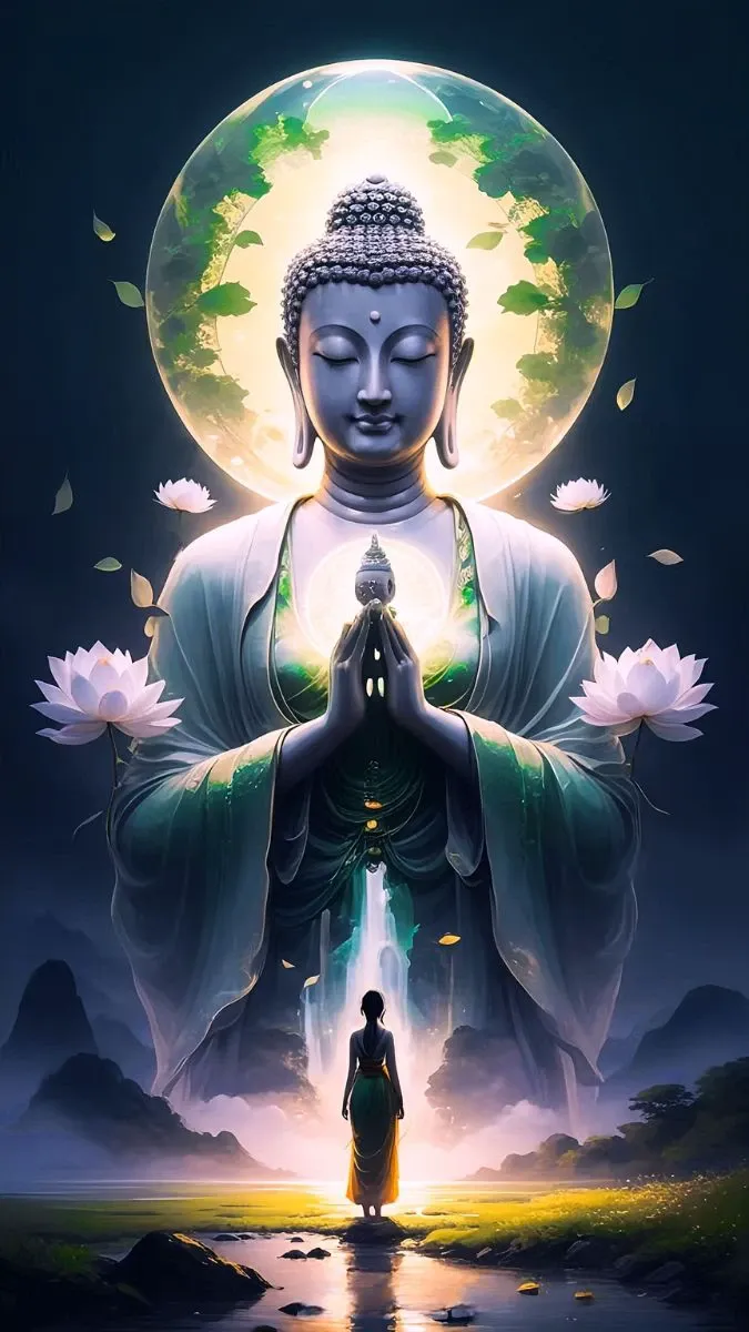 Hình nền hoa sen Phật giáo