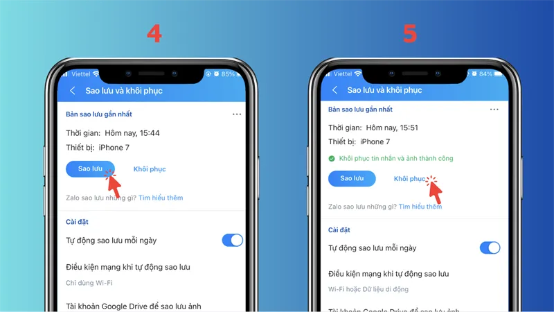 Khôi phục dữ liệu trên Zalo