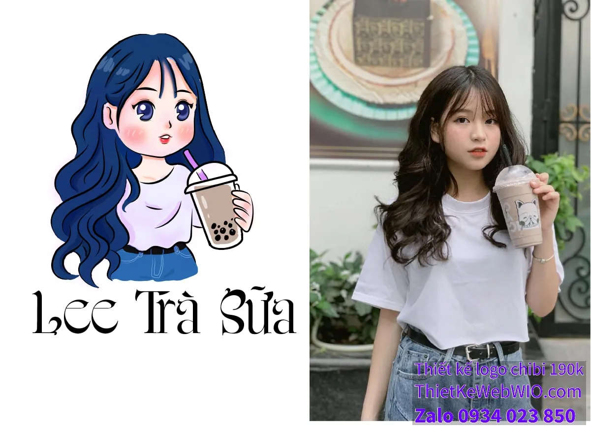 Logo CHIBI quán trà sữa