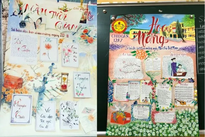 Mẫu Bảng Tưởng Niệm 20/11 Đạt Giải 2