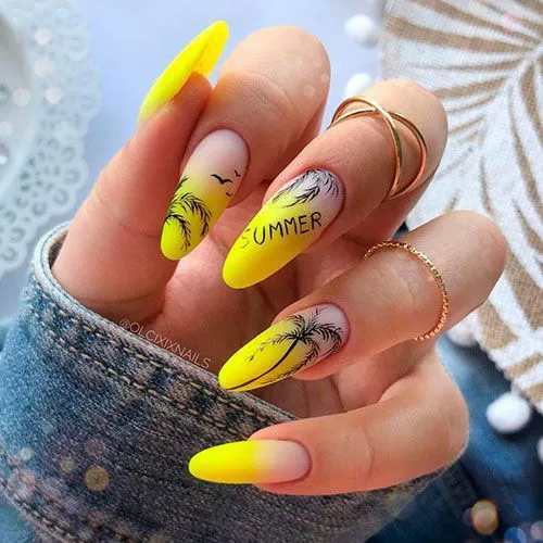 Nail neon đi biển