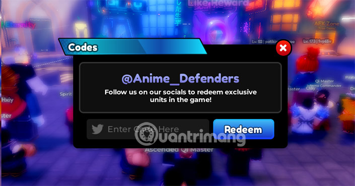 code anime defenders roblox 700