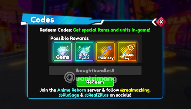 code anime reborn