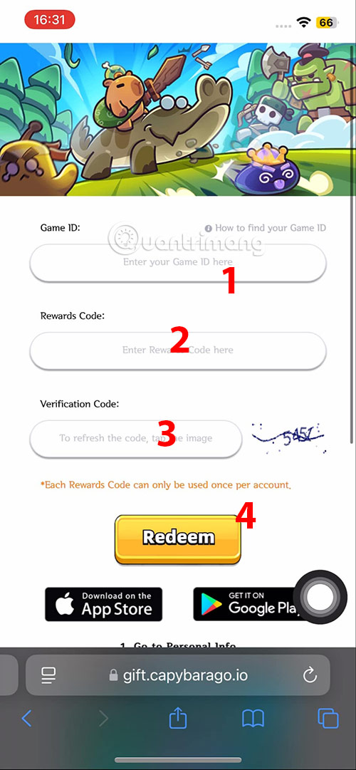 code-capybara-go-3 cách đổi code Capybara Go