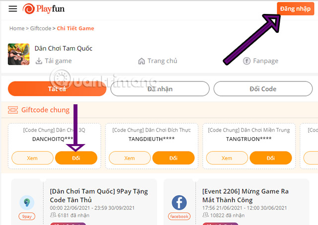 code dan choi tam quoc