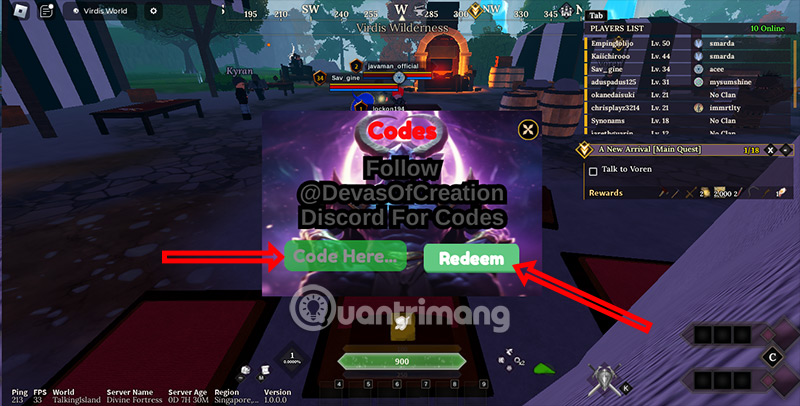 code-devas-of-creation-2 giftcode Devas Of Creation