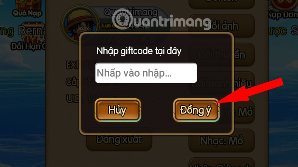 code-gomu-huyen-thoai-5 Hướng dẫn nhập code Gomu Huyền Thoại