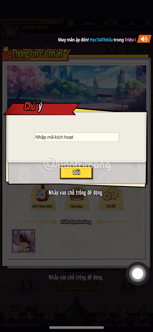 code học viện huyền thoại mới nhất