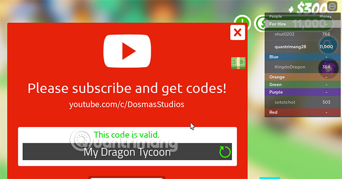 code my dragon tycoon 700