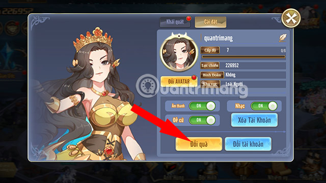 code-nu-than-arena-6 Hướng dẫn nhập code Nữ Thần Arena