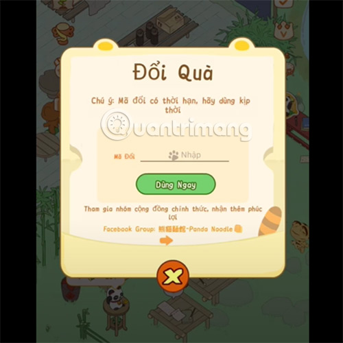code-panda-noodle-5 Nhập code Tiệm Mì Gấu Trúc