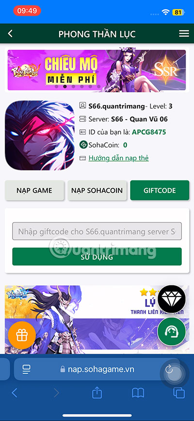 code-phong-than-luc-2 giftcode phong thần lục