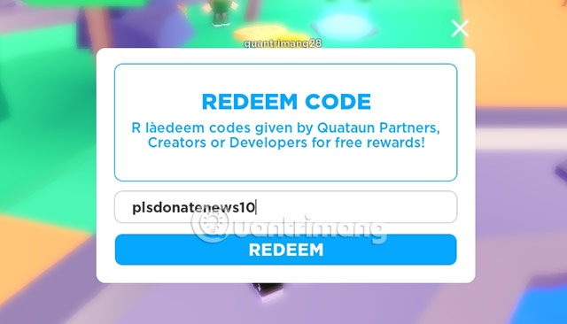 code pls donate