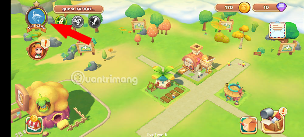 Hướng dẫn nhập code Thị Trấn Củ Cải ZingPlay