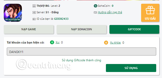 Cách nhập code Triệu Hồi Sư AFK