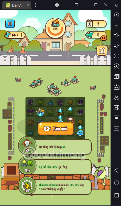 đại chiến cây đậu game